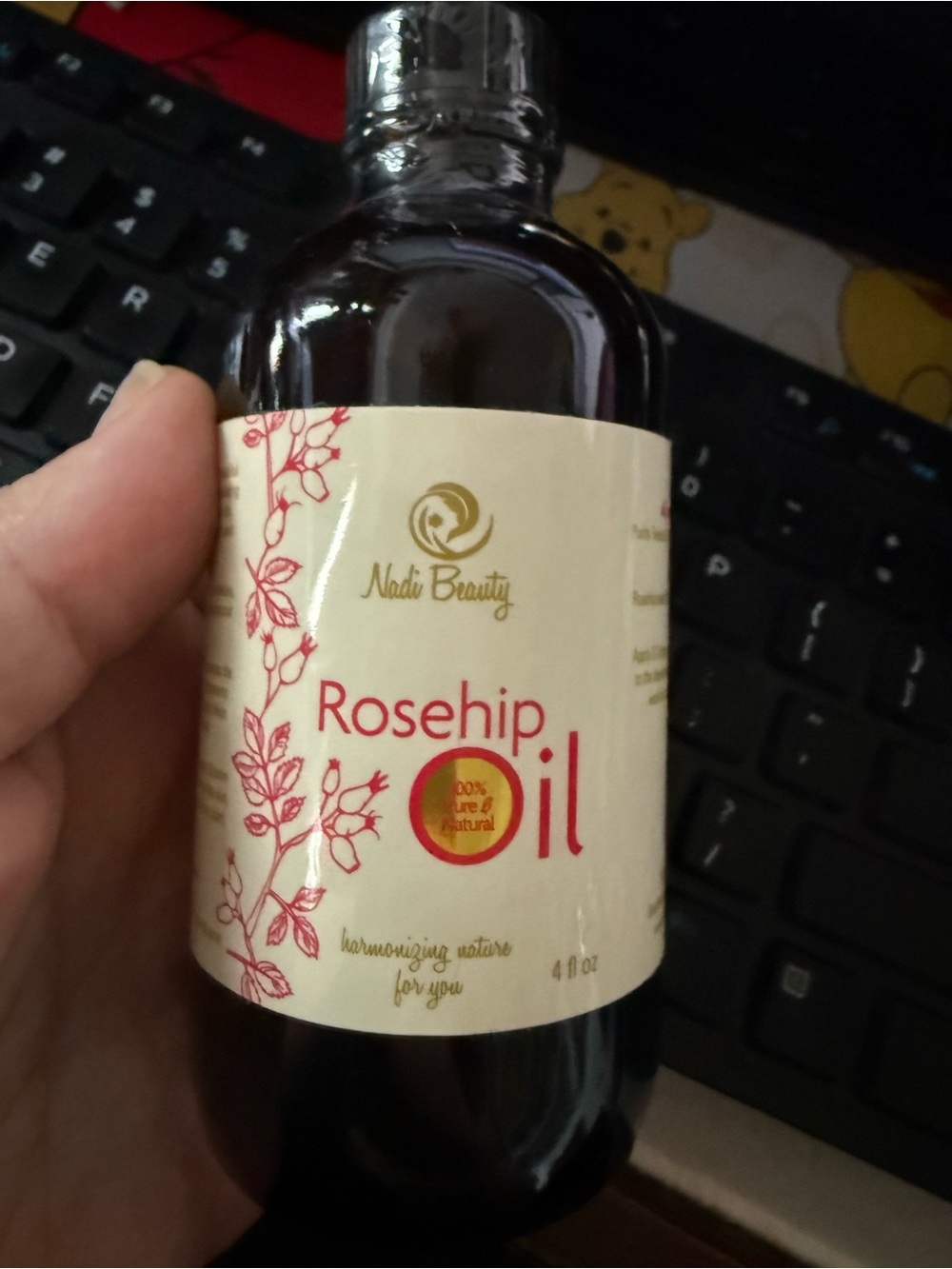 Nadi rose Rosehip Oil 100% Pure Cold Pressed Organic Anti Aging Moisturizer Anti